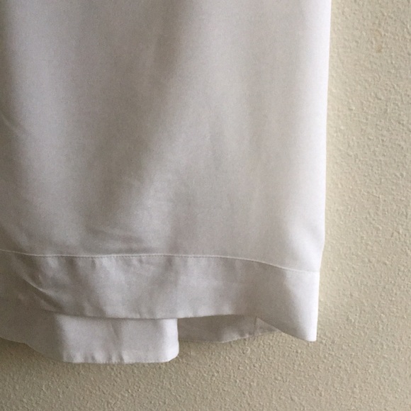 NWOT NAKED ZEBRA white blouse tank - Picture 6 of 6